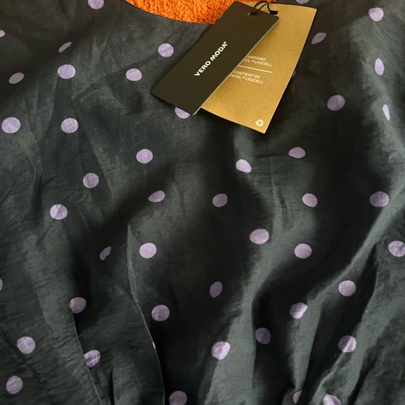 Vero Moda Navy/ purple dress - Picture 7 of 7